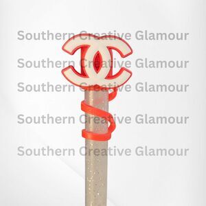 Fashion Red and White Silicone 10MM Stanley Straw Topper